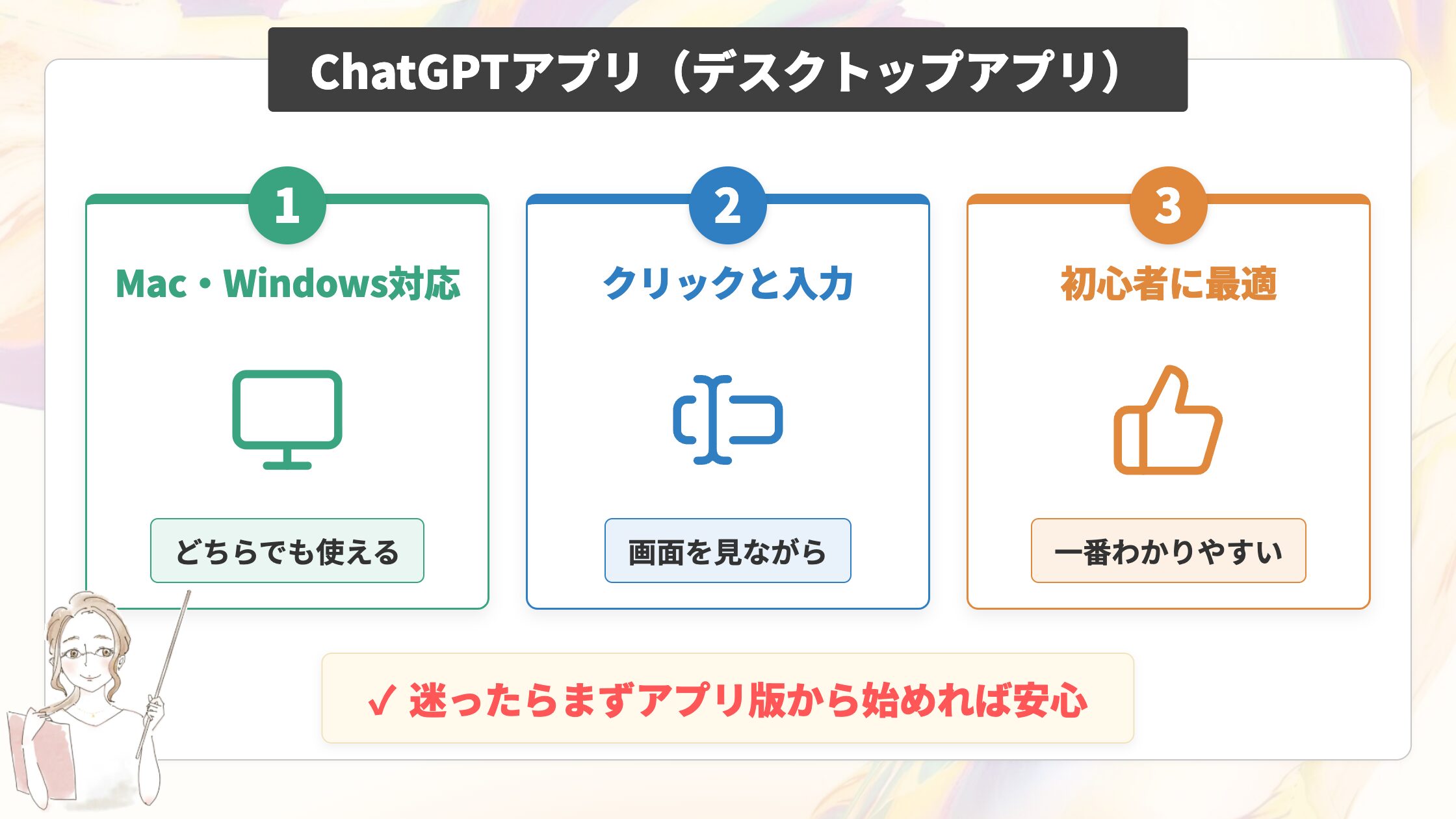 ChatGPTアプリ（デスクトップアプリ）