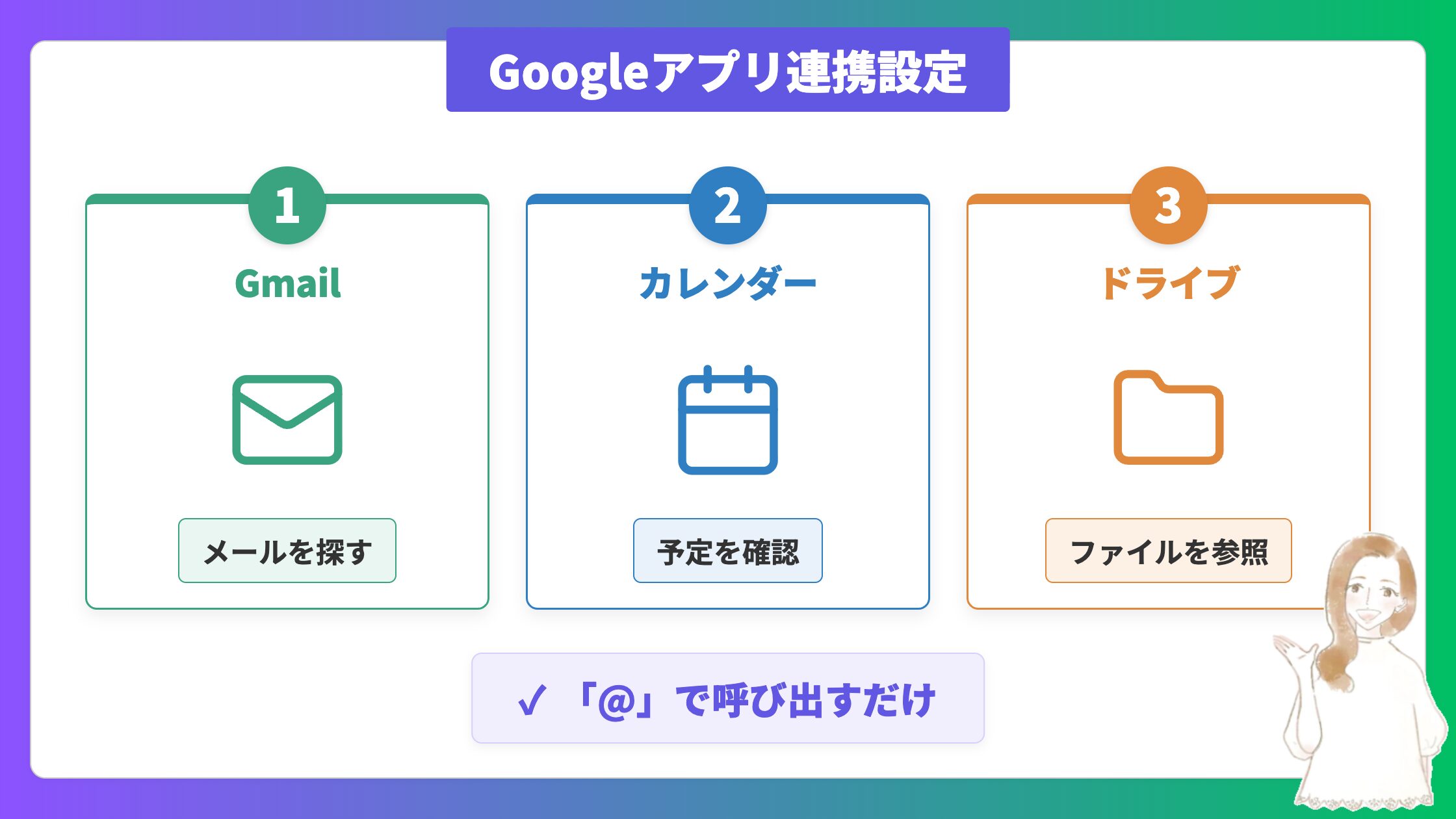 Googleアプリ連携設定